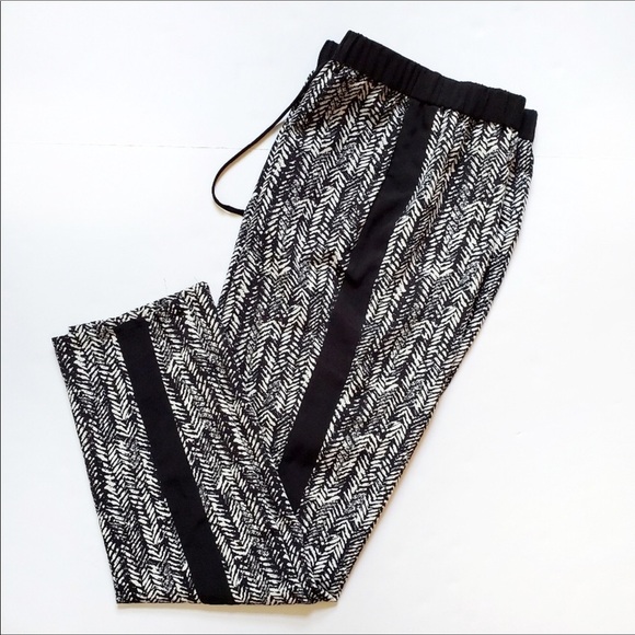 Vince Camuto Drawstring Herringbone Tuxedo Pants - Picture 5 of 9